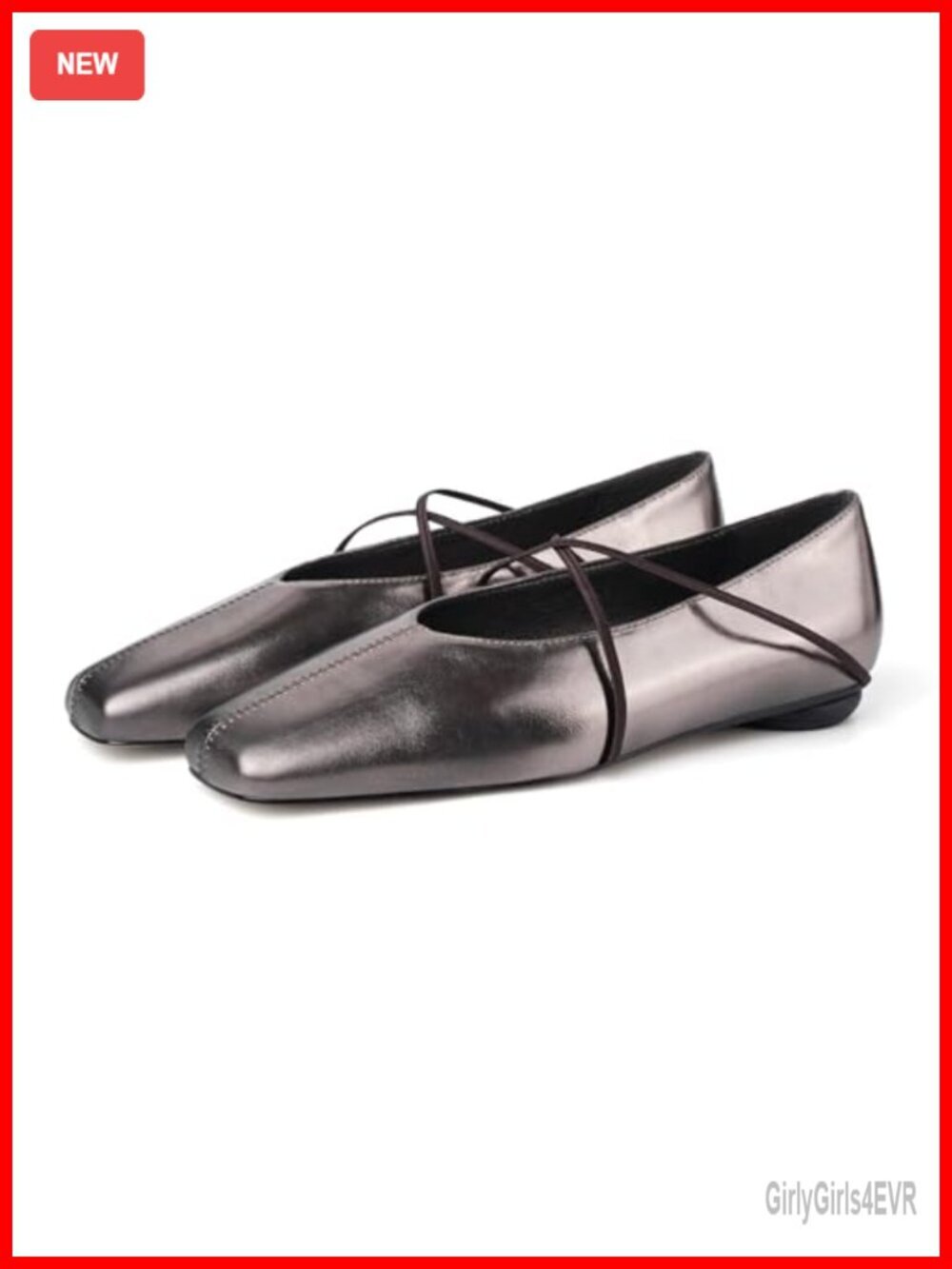 Women's Square Toe Mary Jane Flats Criss-Cross Straps Slip On Comfortable Work
